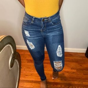 Fashion Nova Patch Jeans